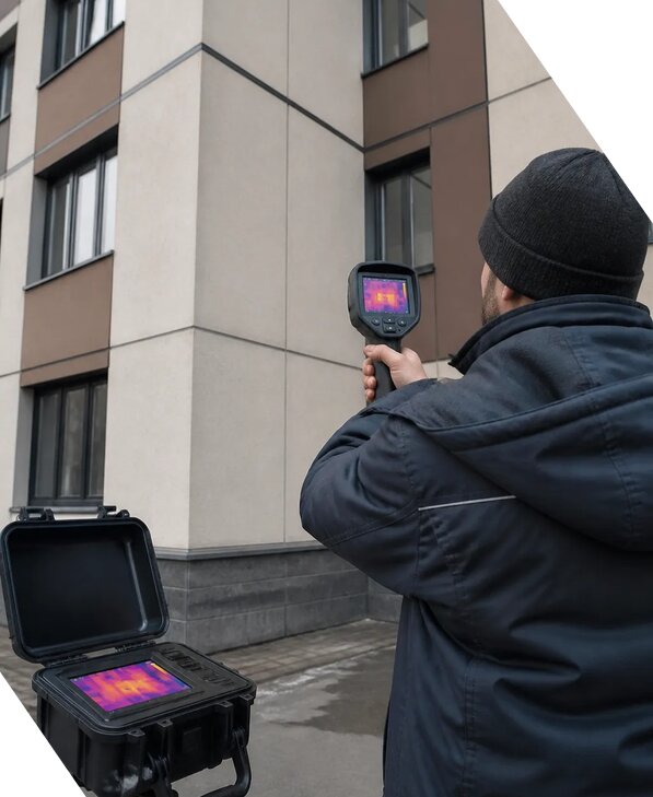 Тепловизионное обследование зданий и сооружений в Магадане