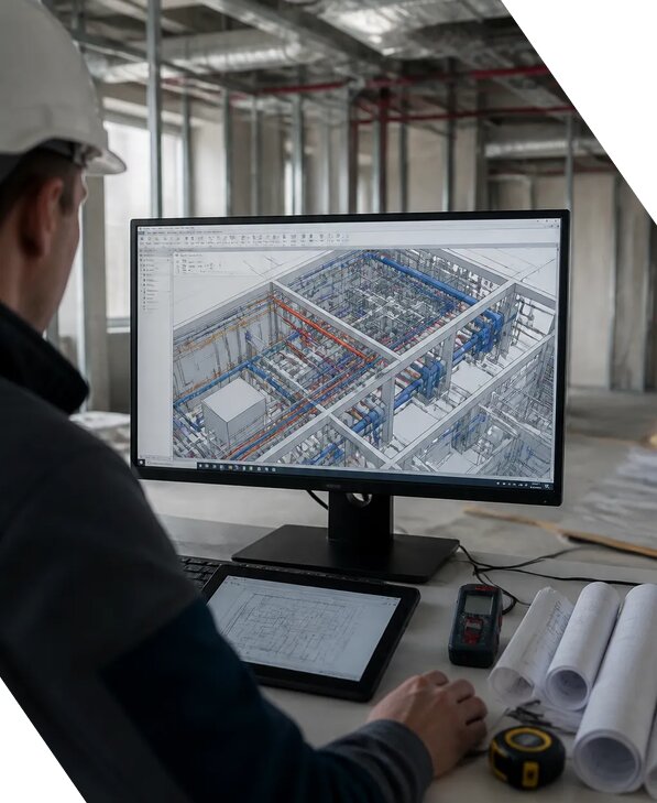 Создание BIM модели инженерных сетей для объектов в Магадане